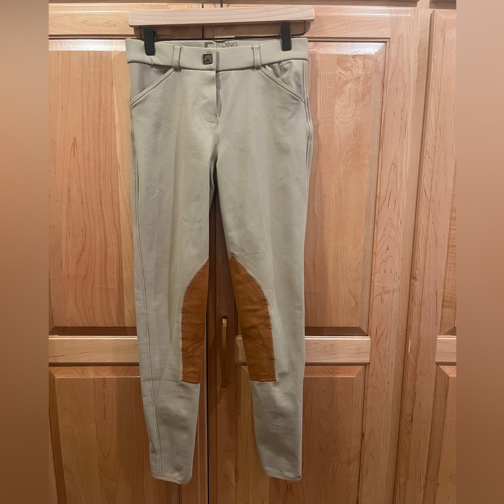 Girls Knee Patch Breeches, Show Pants, Size 26